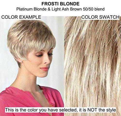 Rene of Paris & Christy\'s Wigs Bundle - 2 Items: Petite Portia Wig by Rene Paris (item#1), Christy\'s Wigs Q & A Booklet (item#2) - Color: Frosti Blond