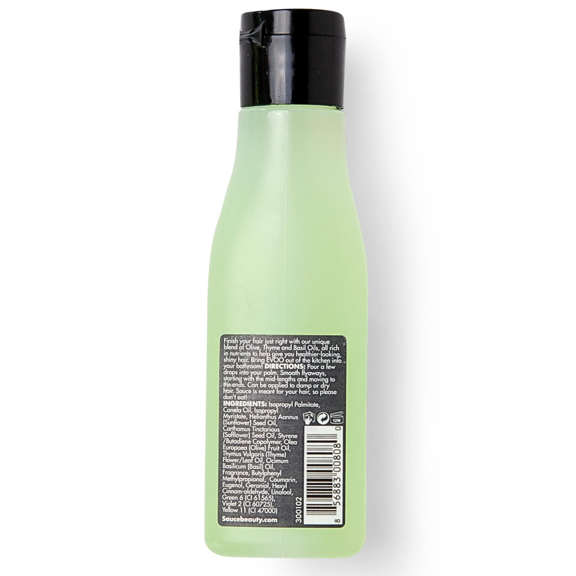 SAUCE BEAUTY SAUCE BEAUTY Intense Repair Olive Oil Treatment - Hair Oil for Curly Hair w/Olive, Thyme & Basil Oils - 2 Fl Oz Hair Oil for Damaged Hair & Split Ends (EVOO)