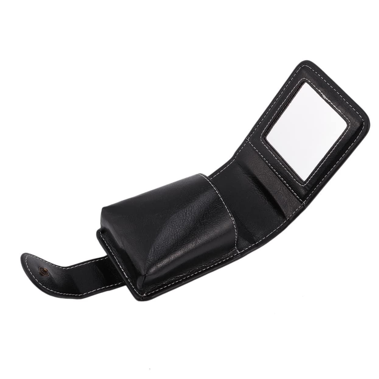 SOESFOUFU SOESFOUFU Leather Makeup Case Mirror Portable Travel Lipstick Pounch Holder for Women