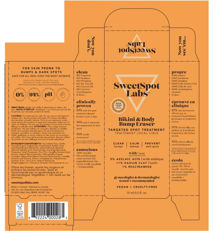 SweetSpot Labs SweetSpot Labs Ingrown Hair Removal Kit | Razor Bump & Ingrown Hair Treatment For Bikini Area, Body & Underarms | Safe for All Skin, Bump Eraser and Buff and Brighten Pads Set