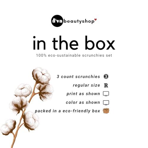 Dvabeautyshop Dvabeautyshop premium gift scrunchies for girl, women hairband, unique texture (Belle), 4 Count (Pack of 1)