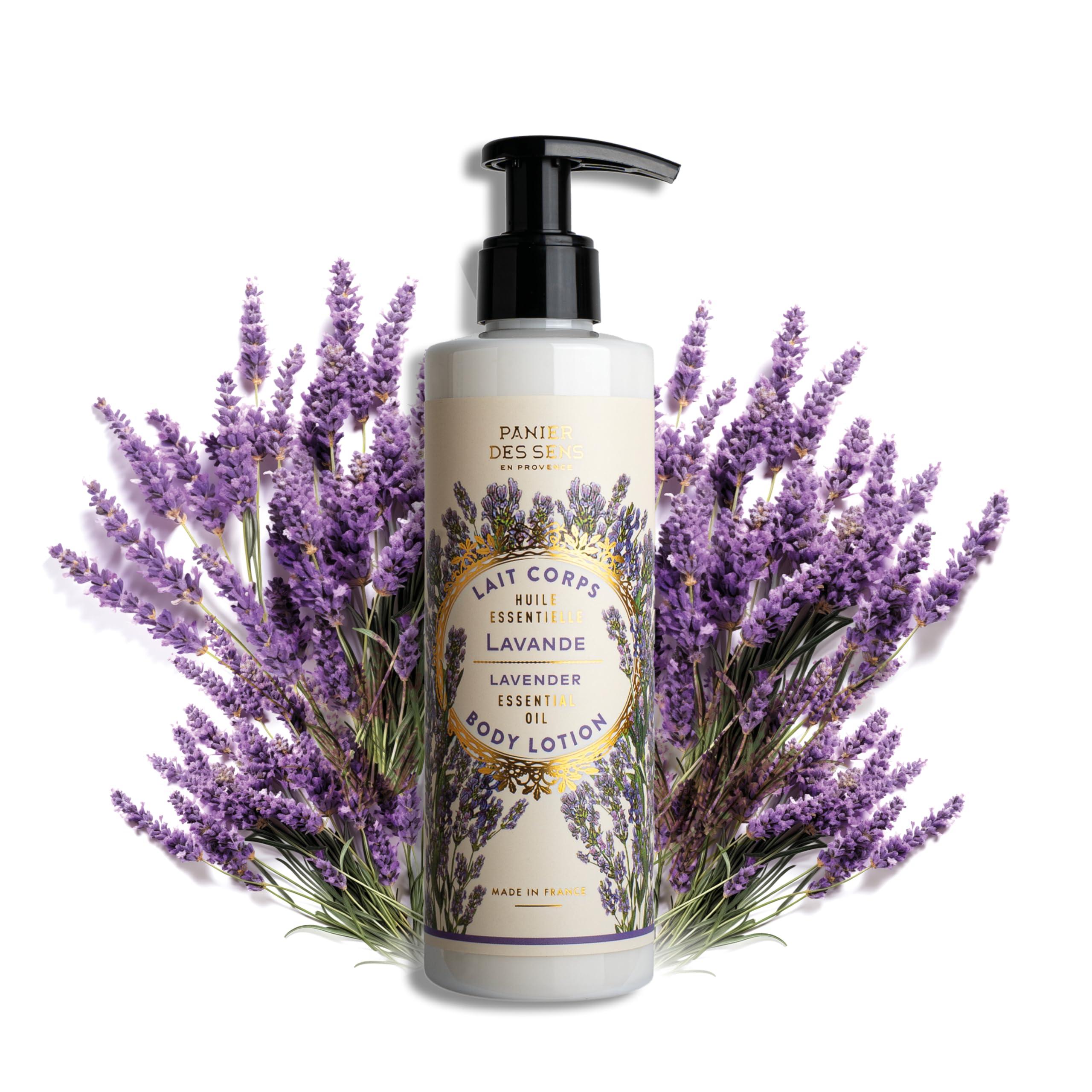 Panier des Sens Panier des Sens - Lavender Body Lotion for Dry Skin - Hydrating Body Cream for Women - Nourishing Fluid Body Moisturizer with Shea Butter & Olive Oil - 97% Natural Ingredients Body Care - 8.45 Floz