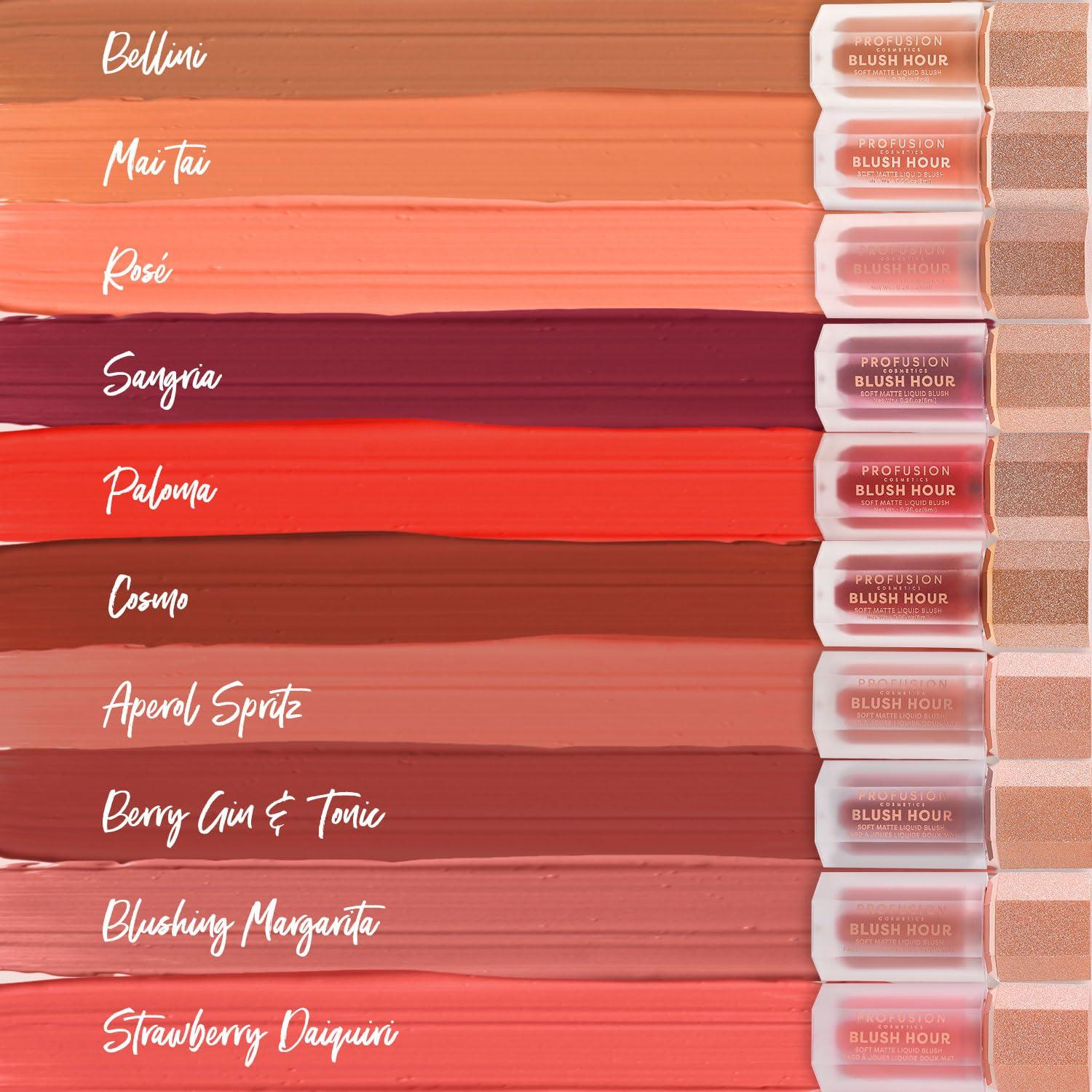 Profusion Cosmetics Profusion Cosmetics BLUSH HOUR LIQUID CREAM BLUSH (Strawberry Daiquiri, 1)