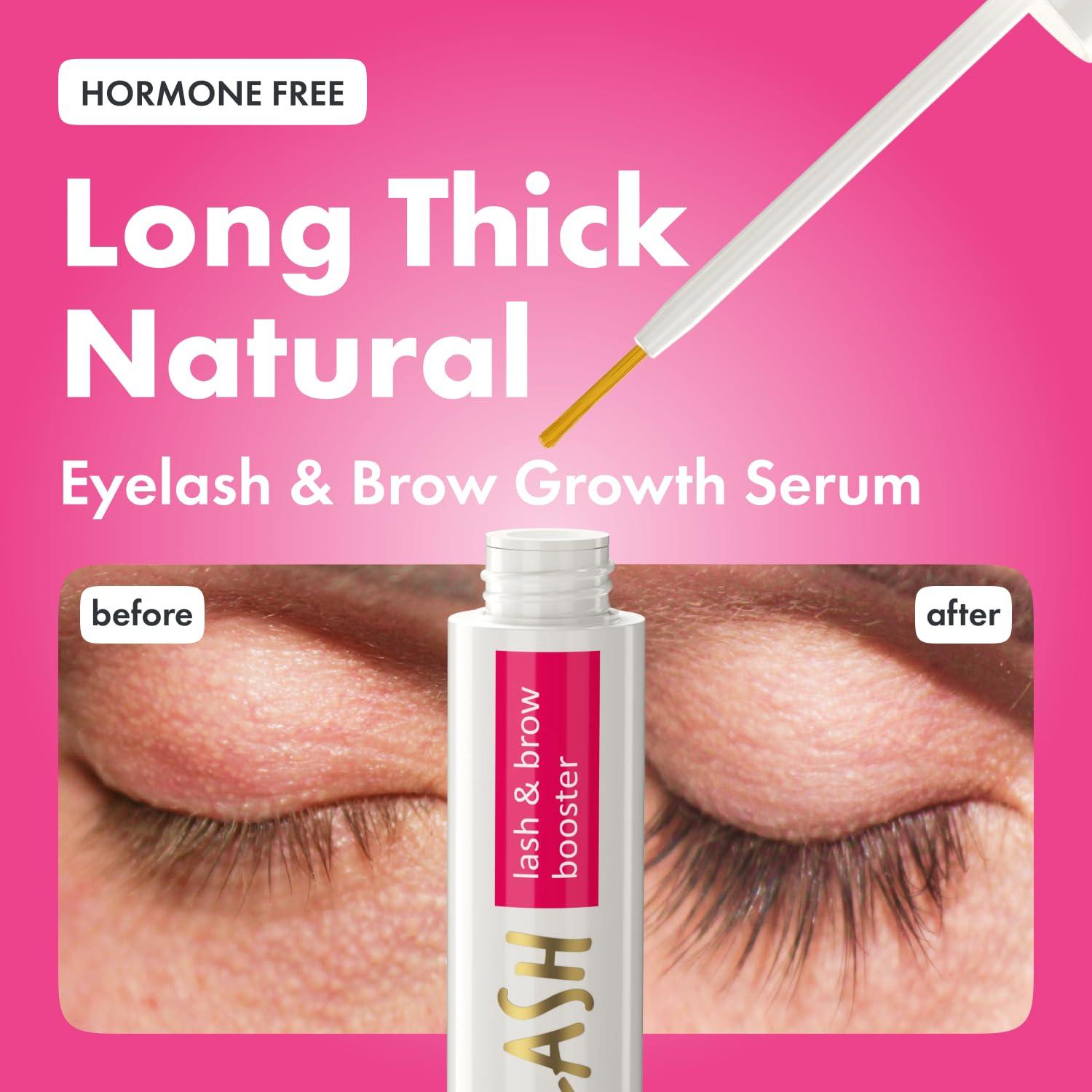 Toplash TOPLASH Eyelash Growth Serum - Innovative Formula for Longer, Thicker, Fuller Brows & Lashes - Natural, Cruelty-Free & Hypoallergenic - 0.10 fl.oz.
