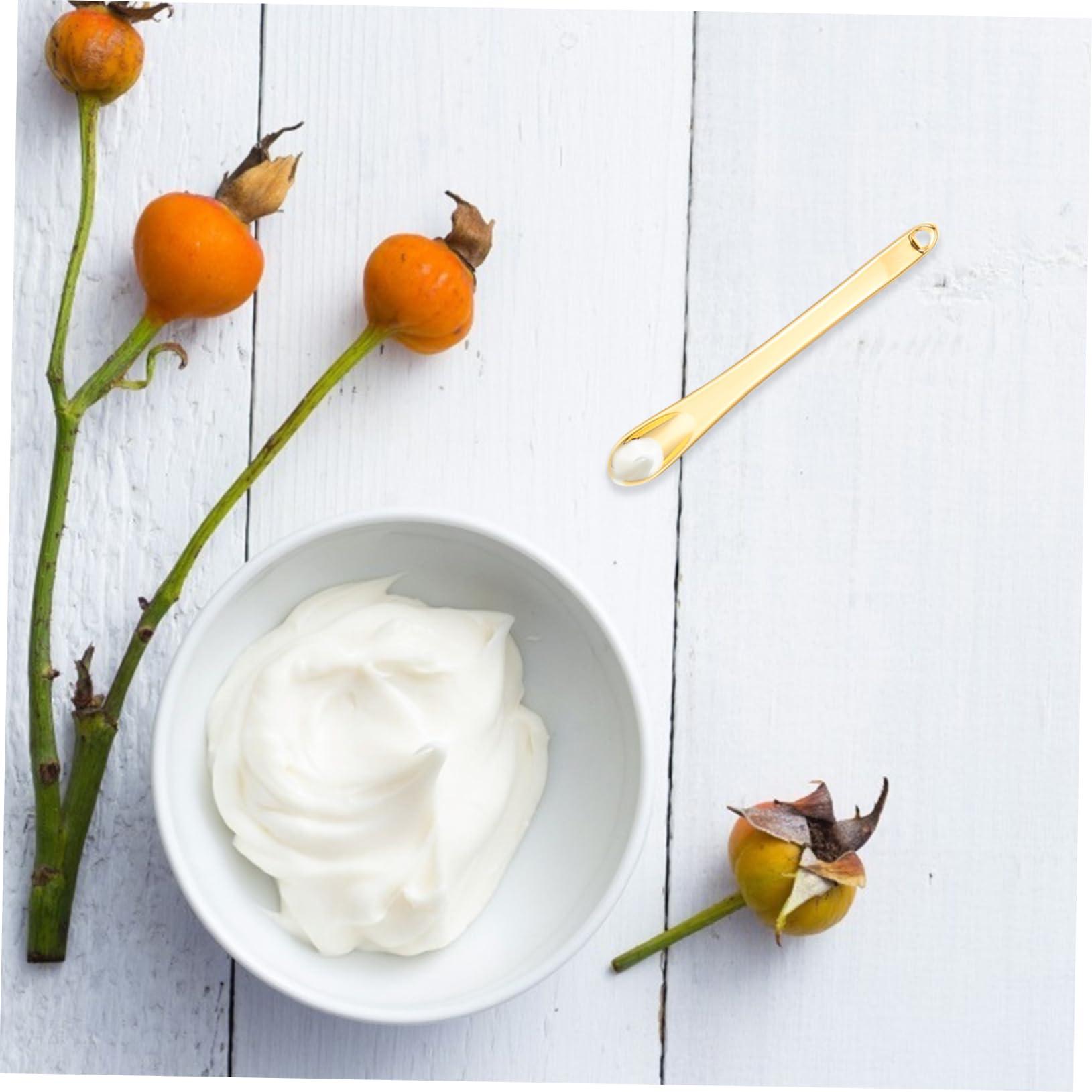 balacoo Balacoo 15 Pcs Face Cream Scoop Small Face Spoon Portable Makeup Beauty Scoop for Facial Cosmetic Makeup Bottle Spatula Massage Cosmetic Bottles Miss Environmental Protection Zinc Alloy