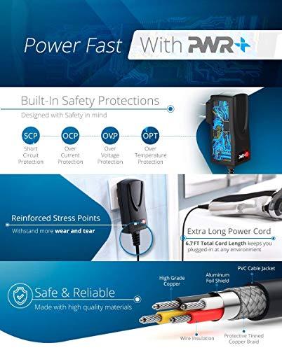 PWR+ HQ8505 Norelco Charger Cord Fit for Philips Norelco MG3750 MG5750 MG7750 9000 7000 6000 5000 3000 Series Electric Shaver Razor Aquatec SensoTouch Speed XL Multigroom Trimmer Power Supply Charging Cord