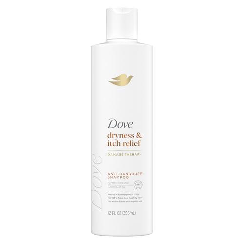Dove Dove Damage Therapy Derma Shampoo Dryness + Itch Pack of 6 for Flaky Scalp with Pyrithione Zinc and Coconut Oil 12 Fl Oz