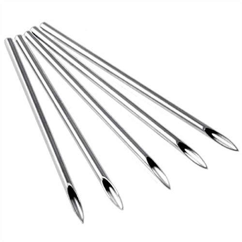 SHTCUS 20G 10 PCS Body Piercing Needles, Body Ear Navel Nose Lip Nipple Piercing Needles, Ear Nose Piercing Needles, Tattoo Body Piercing Needles Tool