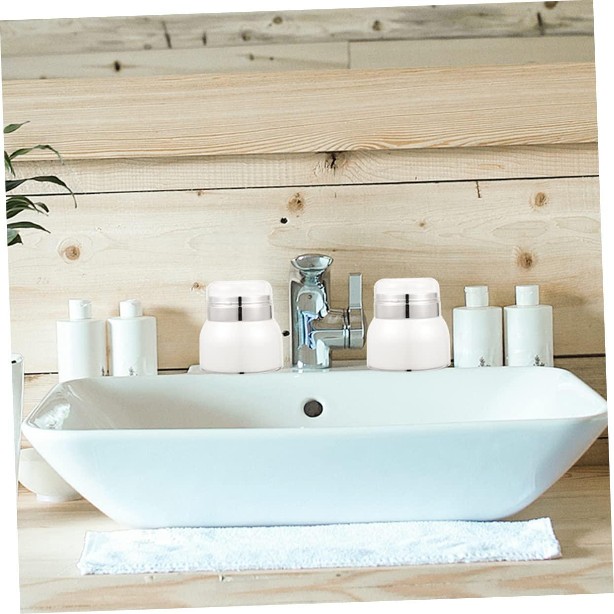 PAMINGONO PAMINGONO Cream Bottle Cosmetic Jars Cream Sample Bottles Lotion Containers Portable Face Brush Cleansing Refillable Airless Pump Bottles Empty Cosmetic Bottles Vacuum Container Acrylic Acid