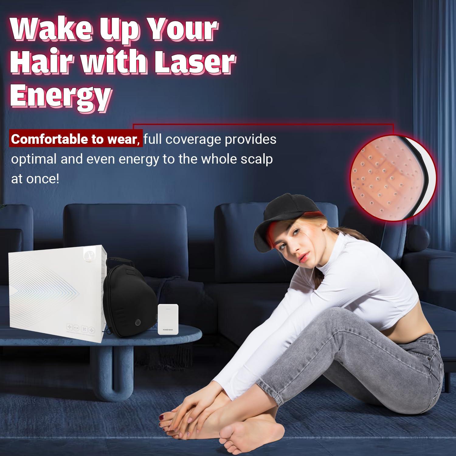 UUPAS Hair Growth Device - FDA Cleared - UUPAS Professional Laser Diodes Red Light Therapy Hair Growth Cap System for Hair Regrowth, Alopecia - Hair Growth Treatments Products for Men Women