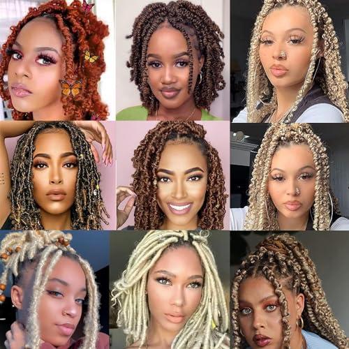 Detean Marley Twist Braiding Hair Marley Twist Hair Springy Twist Hair Afro Twist Hair 14 Inch 3 Packs Pre Separated Pre Fluffed Twist Hair for Braids Marley Crochet Hair Extensions (T350,3Packs)