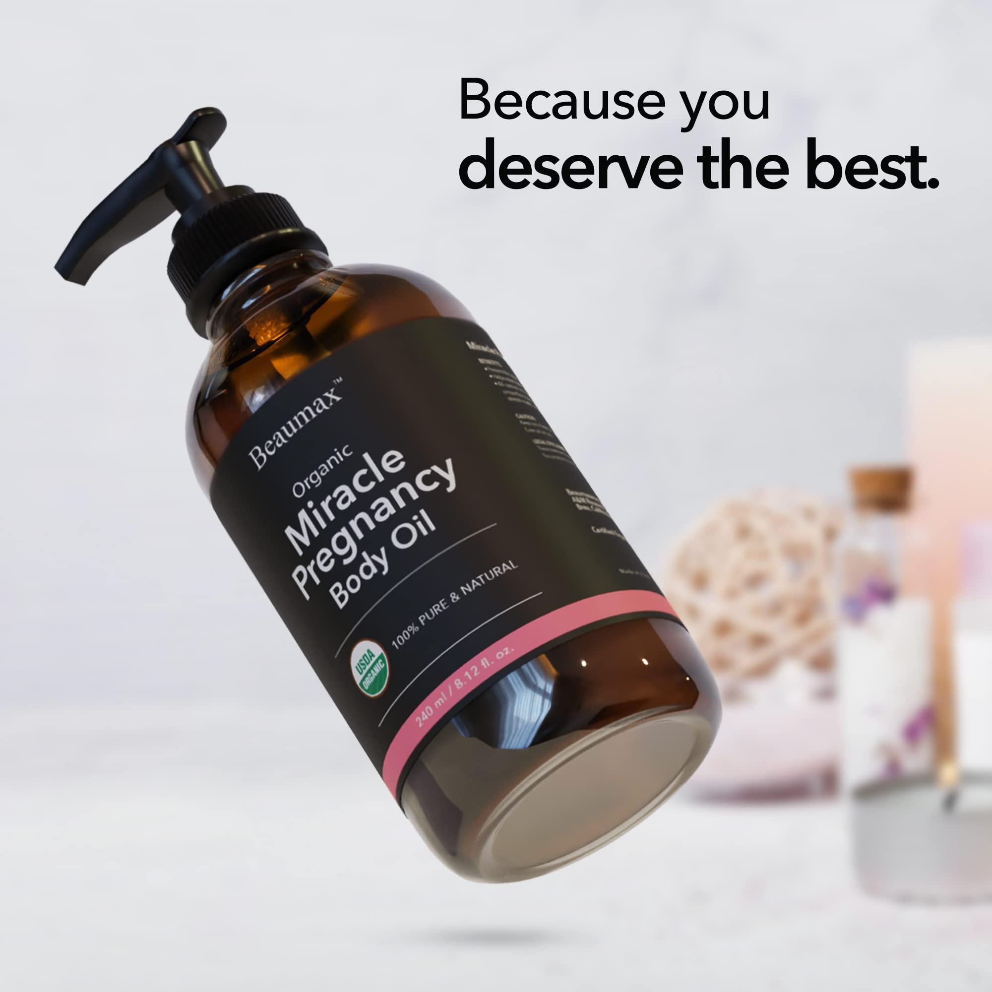 Beaumax Beaumax Miracle Pregnancy Body Oil - USDA Organic Body Oil 240ml/8.12 fl.oz