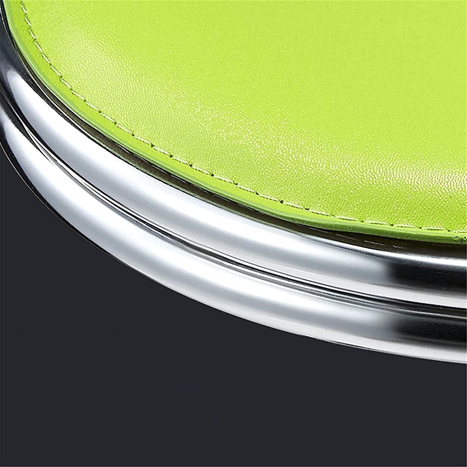 DEKD DEKD Round Rolling Stool Bar Stool Bar Stool with Wheels, Kitchen Island High Stool Adjustable Height Swivel Chair Home Office PU Leather Round Bar Chair (Color : F, Size : 33 * 39-51CM)