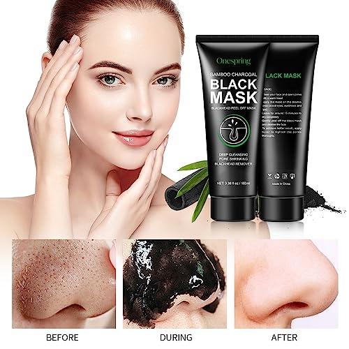 Onespring Onespring Blackhead Remover Mask, Peel Off Black Mask for Men and Women, Purifying Charcoal Face Mask for Deep Cleansing Blackheads, Dirt, Pores, Excess Oil (3.38 fl. oz)
