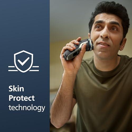 Philips Norelco Philips Norelco Shaver 3900, Rechargeable Wet & Dry Electric Shaver with Pop-up Trimmer, Charging Stand, Travel Storage Pouch, Protective Cap, Space Gray, S3341/92