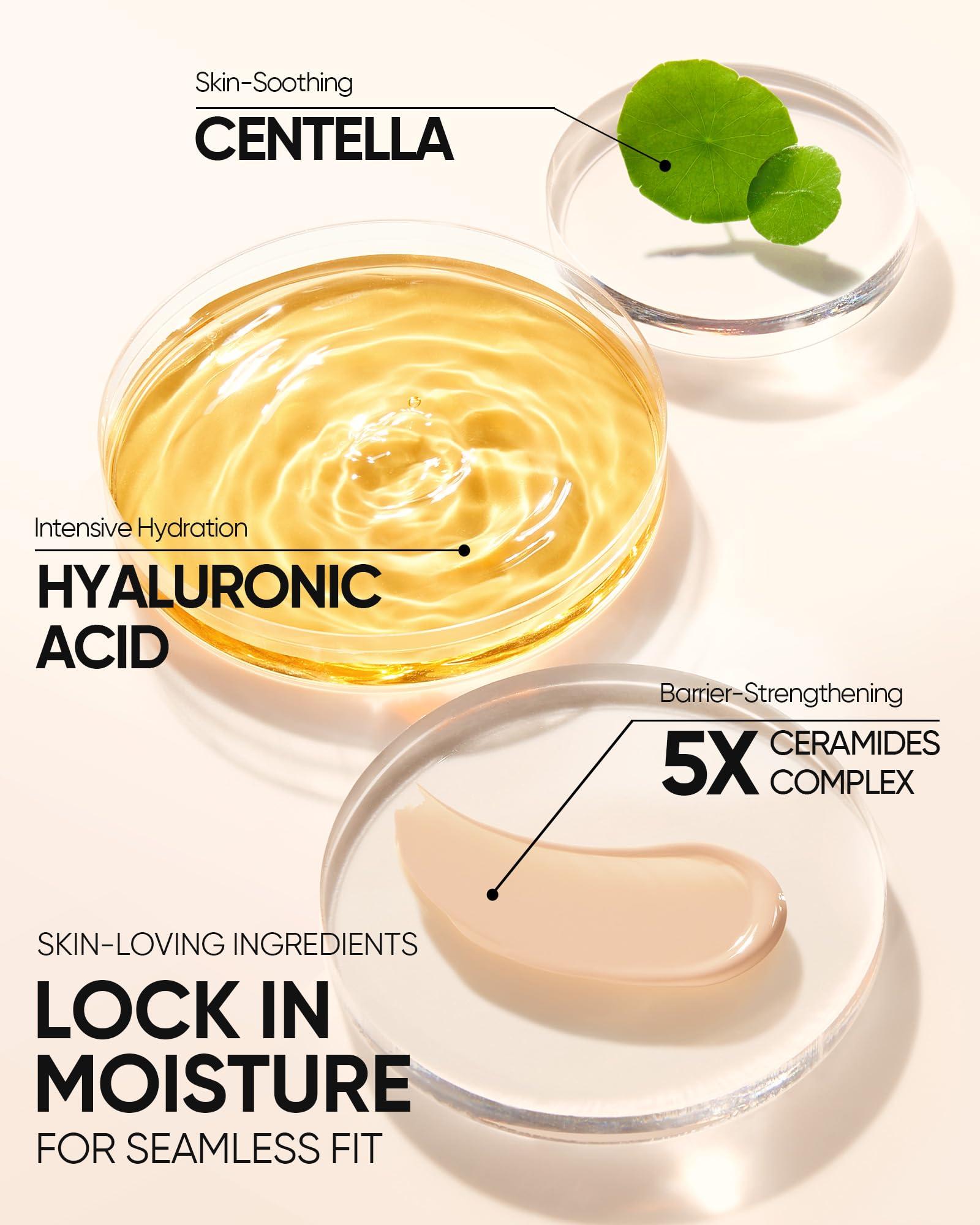 SKINTIFIC SKINTIFIC Cushion Foundation | Cover All Perfect Air Cushion | SPF 35 PA++++ | Oil-Control Waterproof Fondation Sweatproof Matte Finish Poreless Foundation Flawless BB Cream CC Cushion Makeup