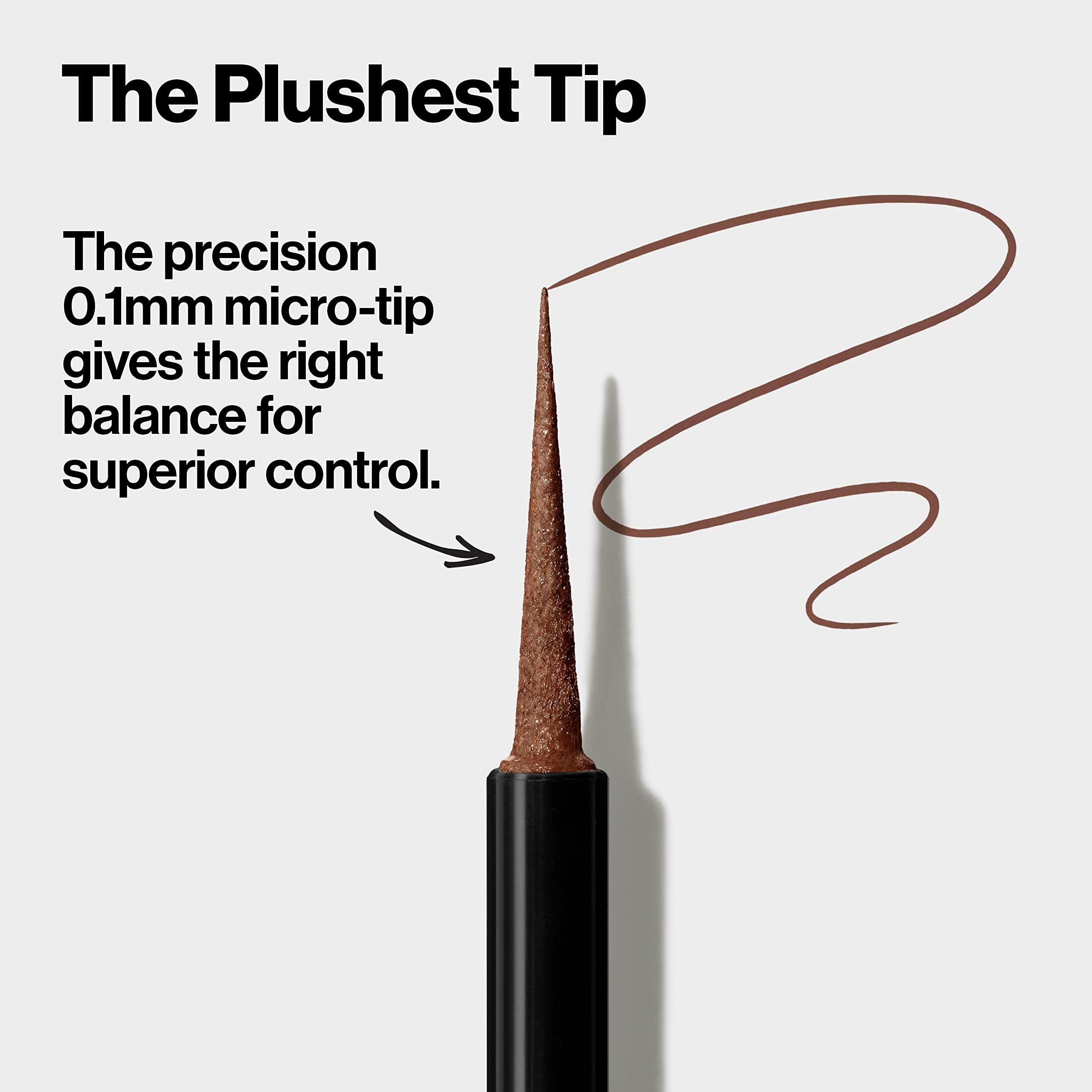 REVLON REVLON ColorStay Micro Easy Precision Liquid Eyeliner, Waterproof, Smudgeproof, Longwearing with Felt Tip Applicator, 302 What the Fudge, 0.057 fl oz