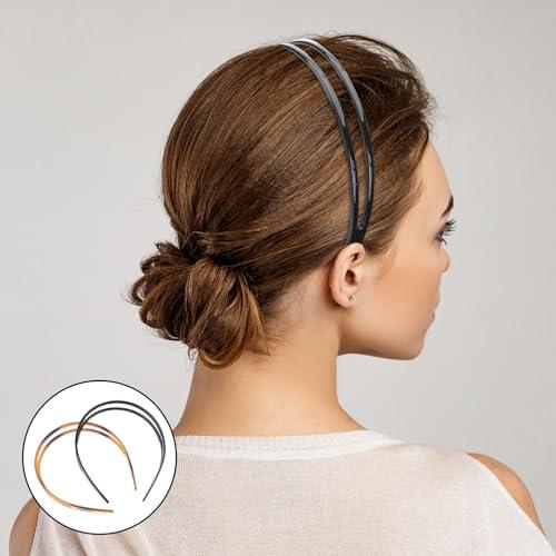 minkissy minkissy 2pcs Toothed Headbands Plastic Hair Band Anti-slip Hair Hoop Daily Headpiece for Women Girls