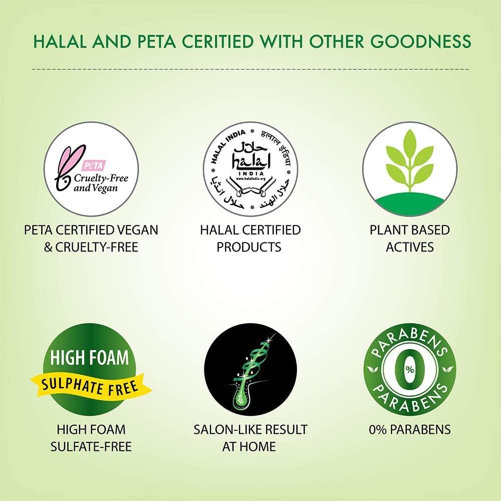 KM Plant Keratin Shampoo & Conditioner Combo | No Sulfates, No Parabens, High Foaming Formula for Dry Frizzy Damaged Hair