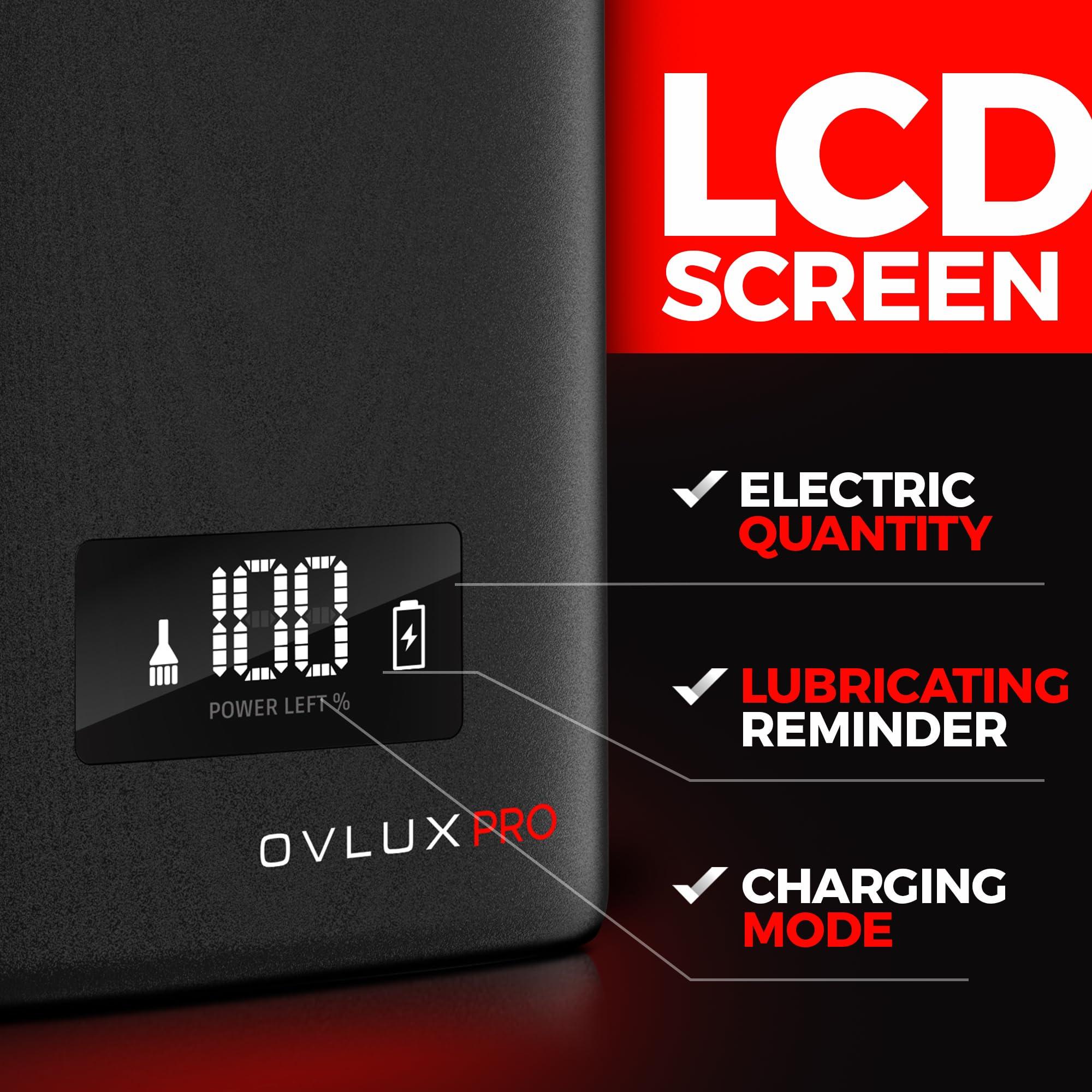 OVLUX Metal Shell Three Blades Foil Shaver for Men: Dual-Foil with Trimmer - Ideal Barber Face Shavers for Bald Heads, Perfect Gifts for Men, Him, Dad, Father, Husband