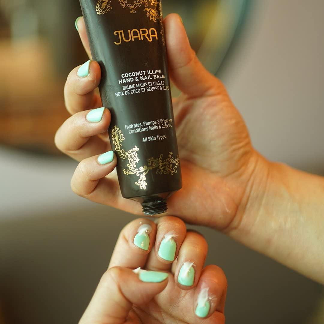 Juara Juara Coconut Oil Hand and Nail Cream Coconut Illipe Hand & Nail Balm  Anti-Aging Hand, Cuticle, and Nail Balm for All Skin Types  100% Paraben-Free, Cruelty-Free