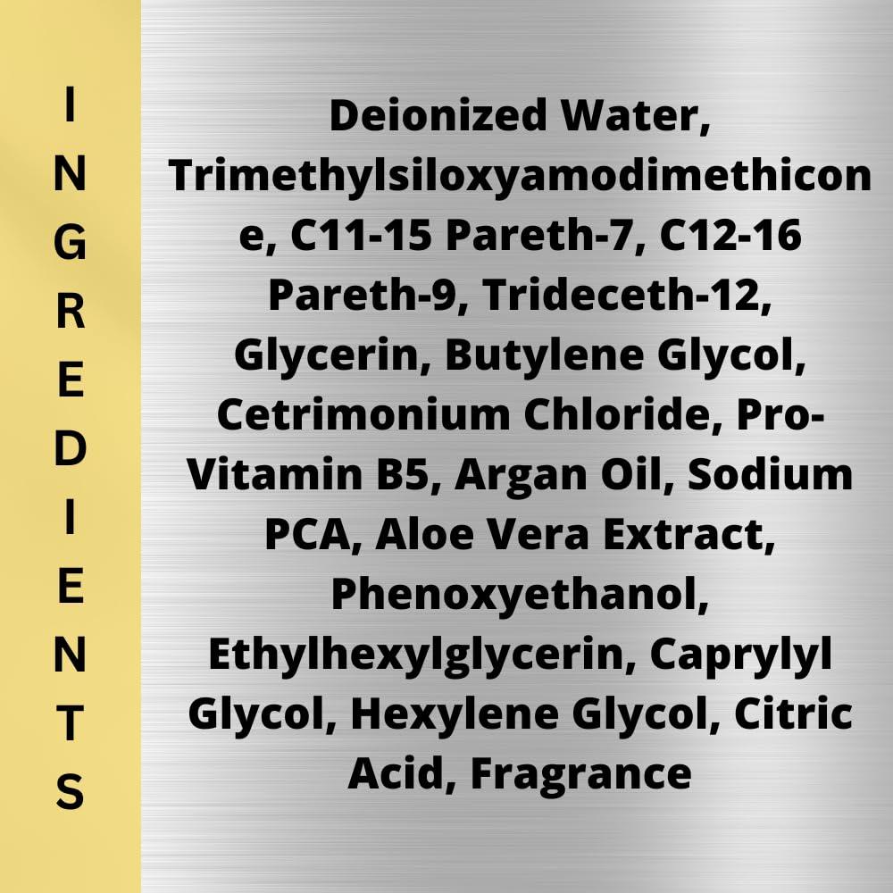 Black Canyon Home and Body Black Canyon Frankincense & Golden Myrrh Scented Argan Oil Shampoo Conditioner and Hair Detangler Set, 16 Oz