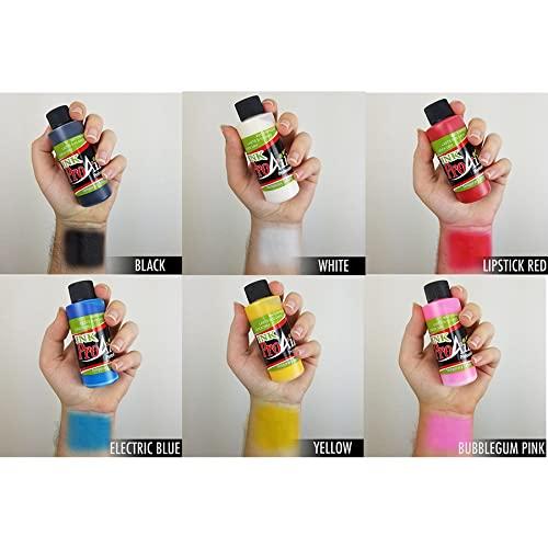 ShowOffs Body Art ShowOffs Body Paint - ProAiir Temporary Tattoo Ink Starter Pack - 6 x 2.1 oz (60ml) Bottles