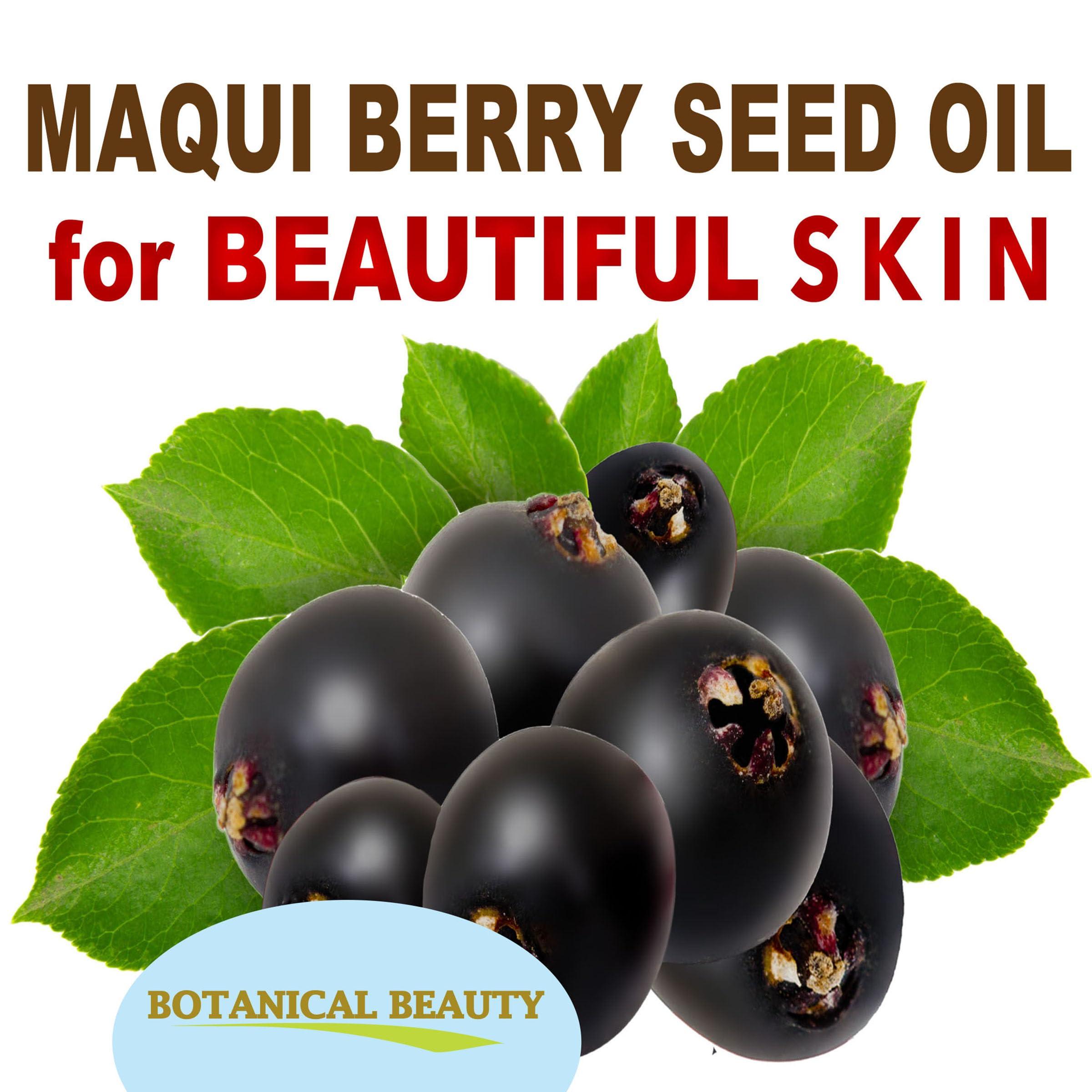 Botanical Beauty Botanical Beauty MAQUI BERRY SEED OIL 100% Pure Natural VIRGIN UNREFINED Cold-Pressed Carrier Oil 1 Fl oz 30 ml for Face, Skin, Body, Hair, Lip, Nails. Rich in Vitamin E, Vitamin C