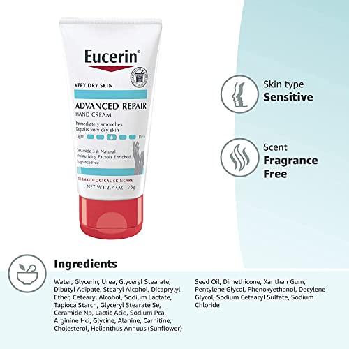 Eucerin Eucerin Advanced Repair Hand Creme, 2.7 Ounce (Pack of 6)