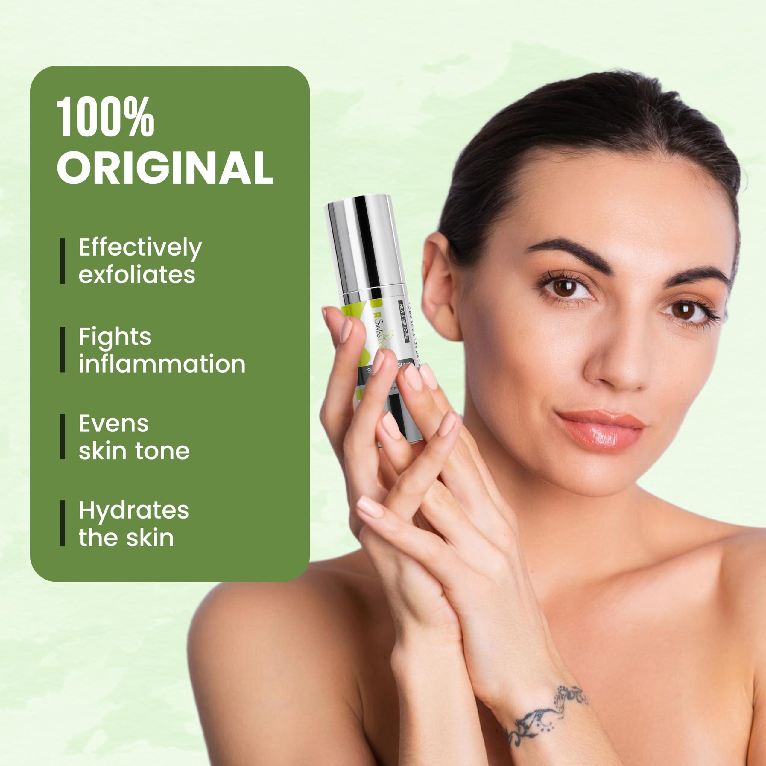 Swiss Botany Swiss Botany Swiss Apple Stem Cell Serum for Face Apple Stem Cell 3000 | Plant Stem Cell to Reduce All signs of Aging, Wrinkles, Discoloration, Restore Elasticity and Youthful Appearance, 1Fl Oz