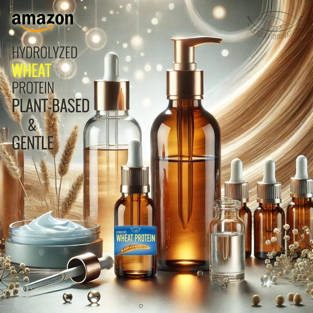 Artekas Innovation Artekas Innovation - HYDROLYZED WHEAT PROTEIN - Liquid - for Homemade Hair, Skin, Body Wash, Shampoos, Conditioners - 1.00 Oz