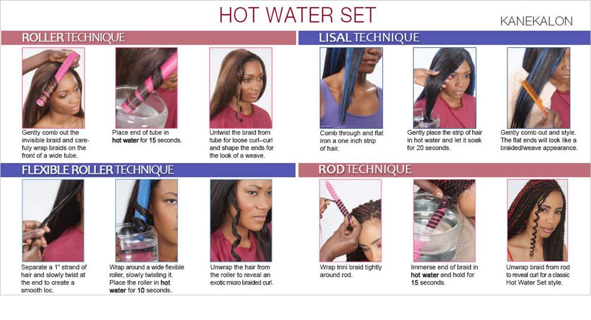 Harlem 125 Harlem 125 Synthetic Hair Braids Kima Braid Ocean Wave 8inch (3-pack, 1B)