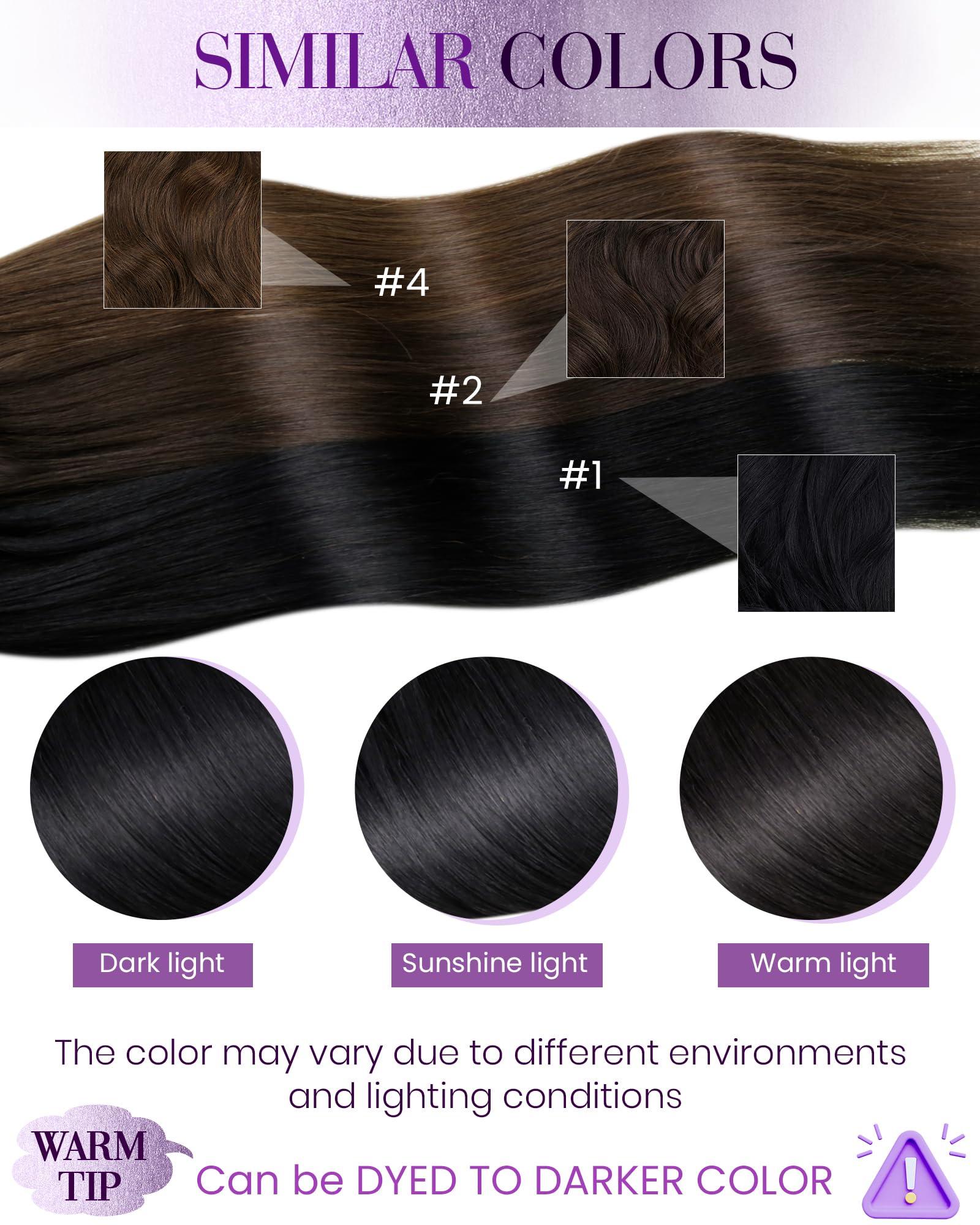 LaaVoo LaaVoo Micro Link Hair Extensions Human Hair 28 inch Jet Black Micro Beads Hair Extensions Long Straight Black Microlink Hair Extensions Human Hair Black Women Micro Ring Hair Extensions 50g/50s