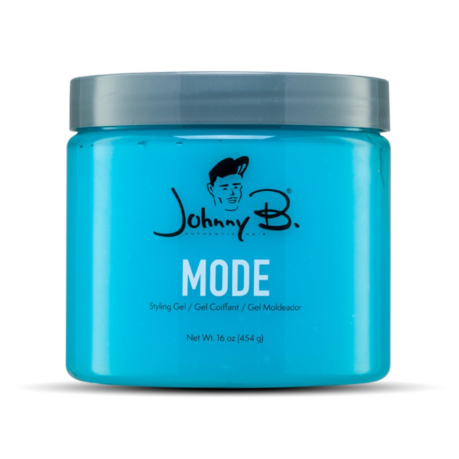 JOHNNY B. JOHNNY B. Mode Hair Styling Gel for Men, Alcohol-Free, Water Soluble 16 oz.