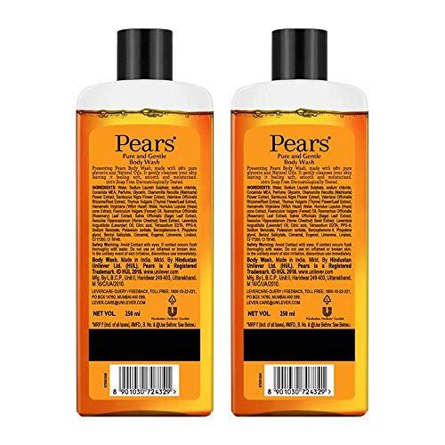 PEARS Pears Pure and Gentle Shower Gel, 250ml (Pack of 2)