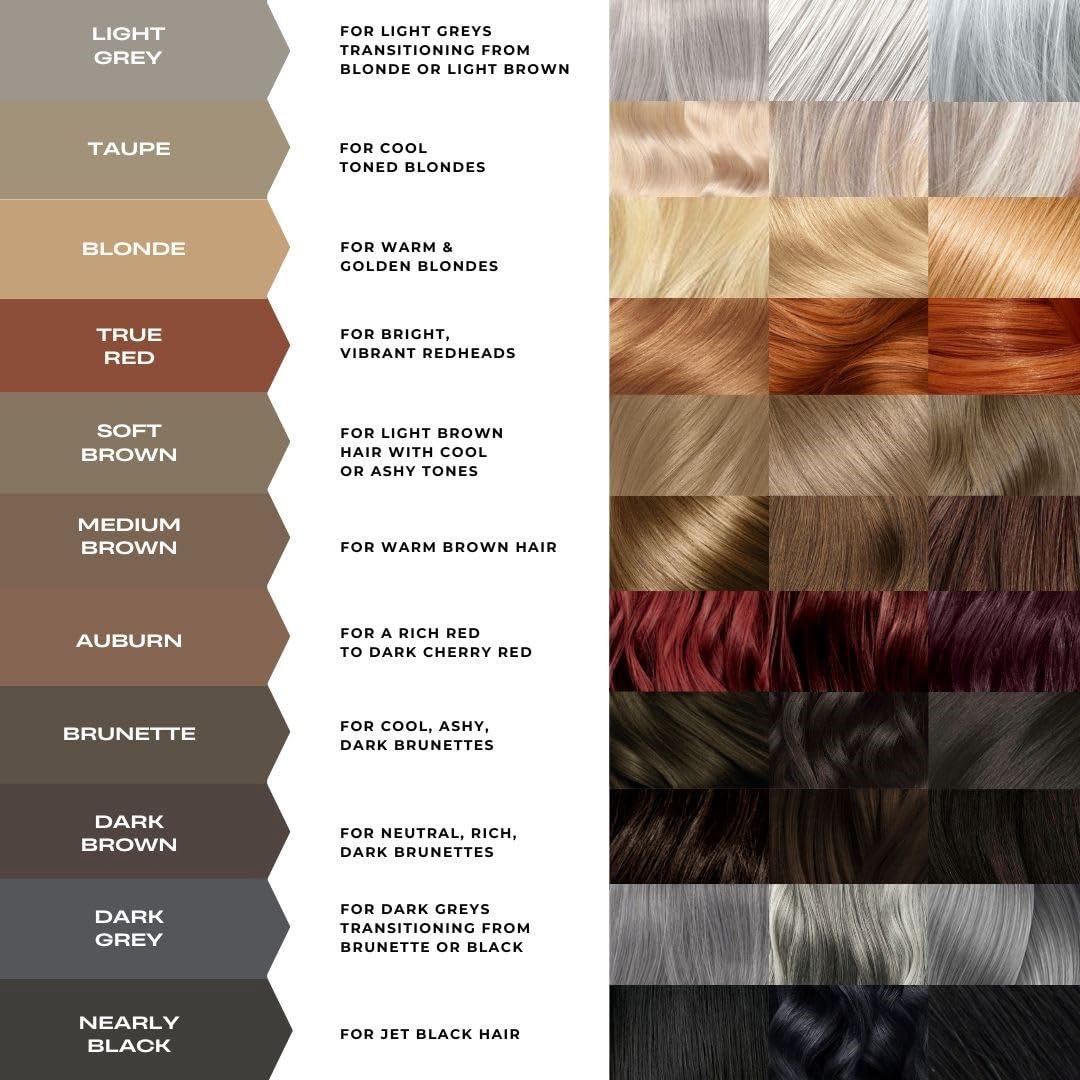 MADLUVV MADLUVV Brow Stamp Refill* - Color Stamp for Brows & Root Touch Up for Women & Men, Instantly Conceal Hair Loss, Grey Hair, Thinning Hair with Stain-Proof/Smudge-Proof Powder Formula (Auburn)