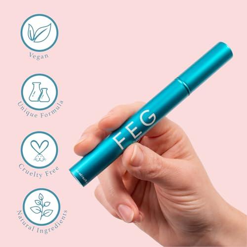 FEG FEG Accelerating Mascara with Growth Serum | Eyelash Growth Mascara with Natural Ingredients to Lengthen, Thicken, Curl, and Darken Your Lashes | Lengthens and Defines Eyelashes | 3 mL | Single Pack