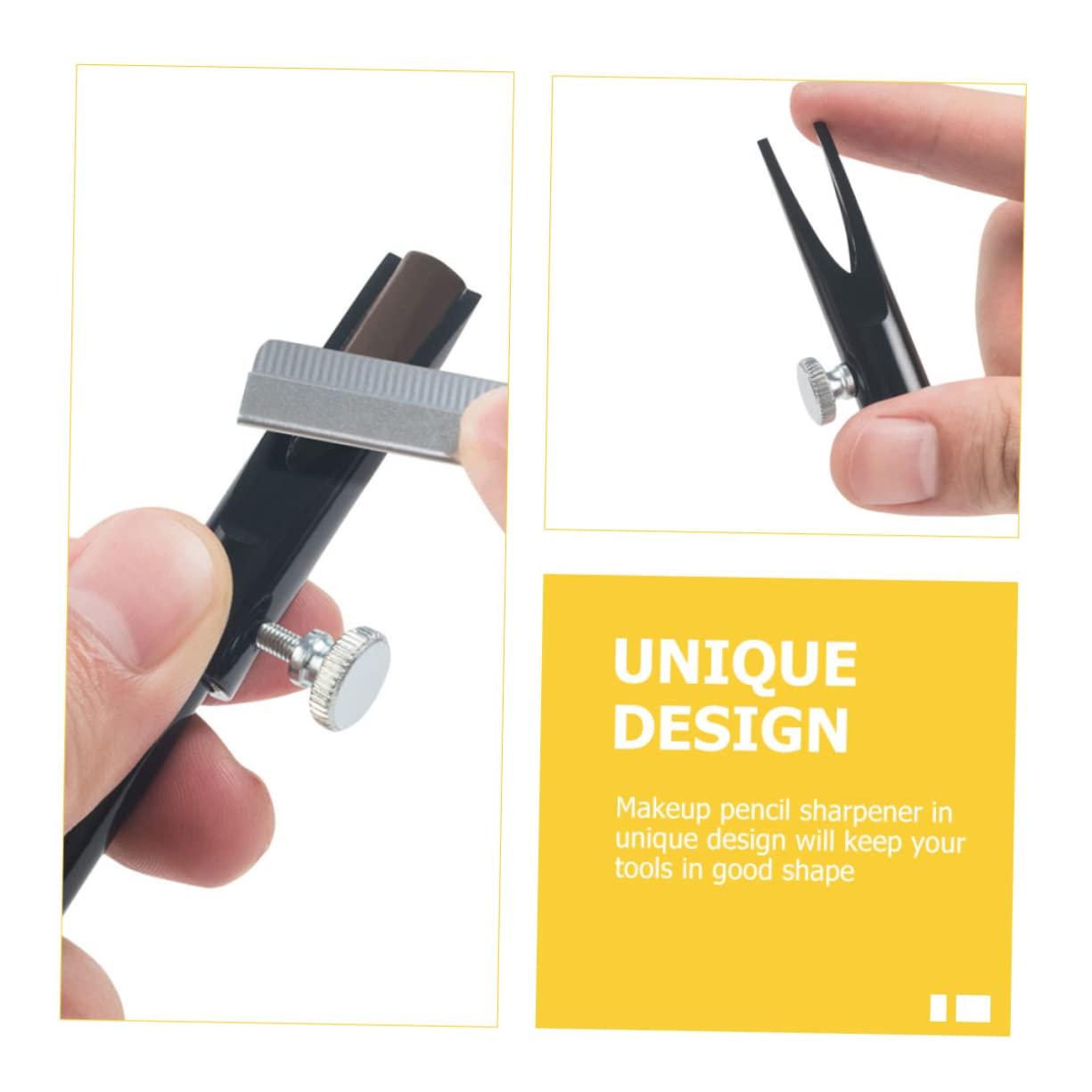 Ipetboom Ipetboom 2pcs Cylindrical Pencil Sharpener Brow Pencil Girl Lip Liner White Eyeliner Pencil Lip Pencil Sharpener Pencil Sharpener Manual Lip Gloss Makeup Brush Cleaner Tools Aluminum Alloy