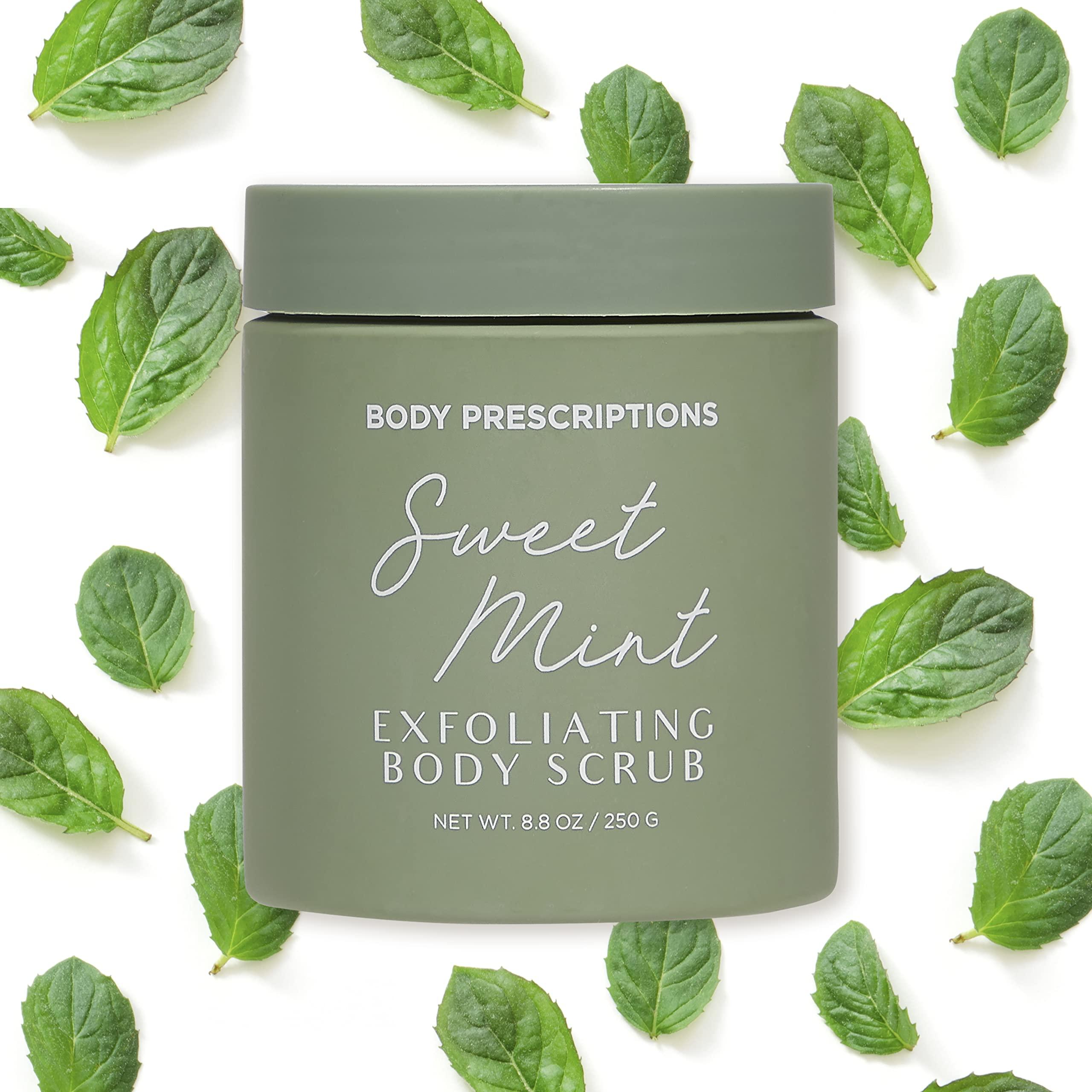 Body Prescriptions Body Prescriptions Exfoliating Body Scrub Body Cleanser for Nourished, Ultra-Smooth Skin, Honey Citrus, Coconut Almond, and Sweet Mint