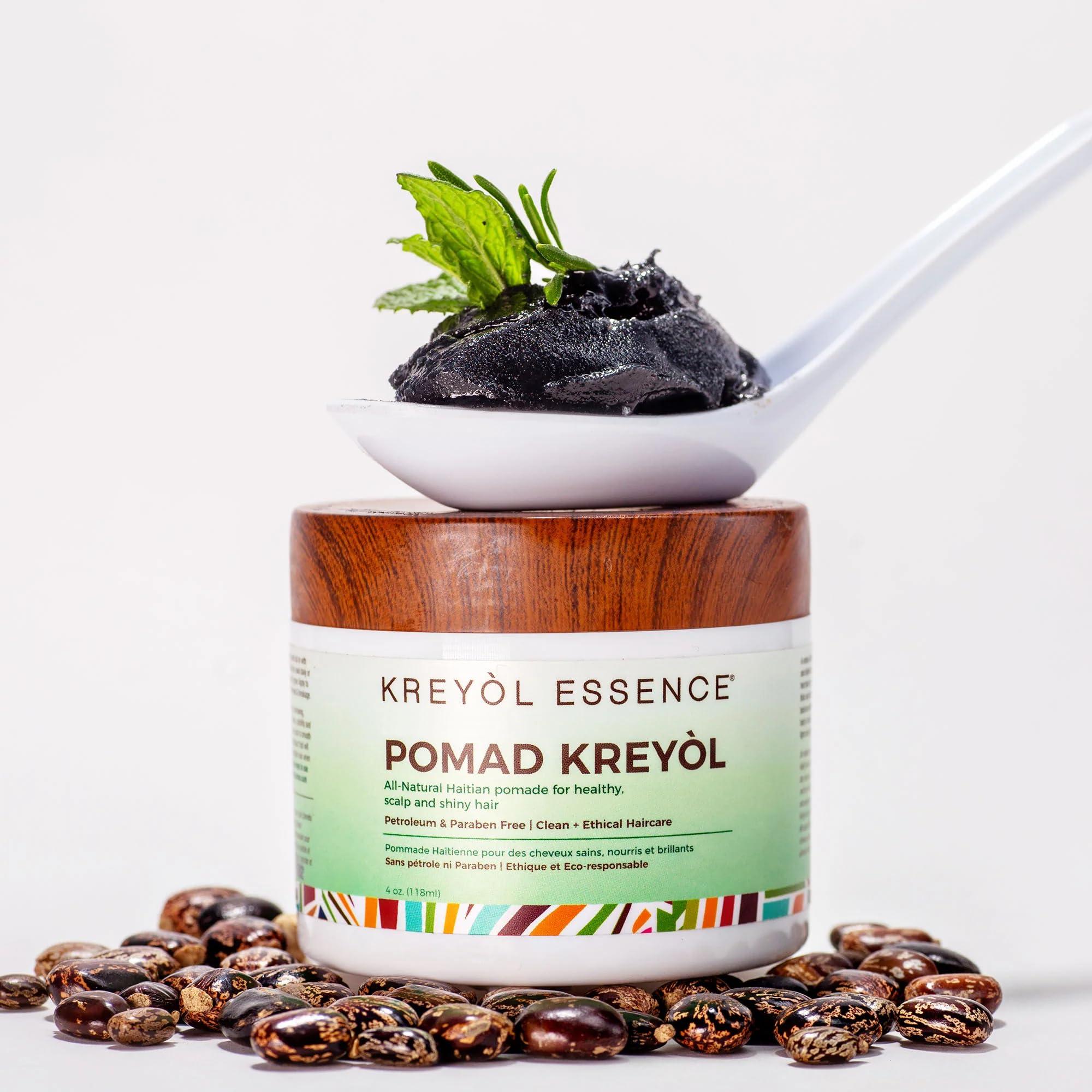 KREYÒL ESSENCE Kreyol Essence - Scalp Care POMAD, Detox + Treat, Rosemary Peppermint 4 Oz, Natural, Paraben Free, Healthy Scalp, Hair Care
