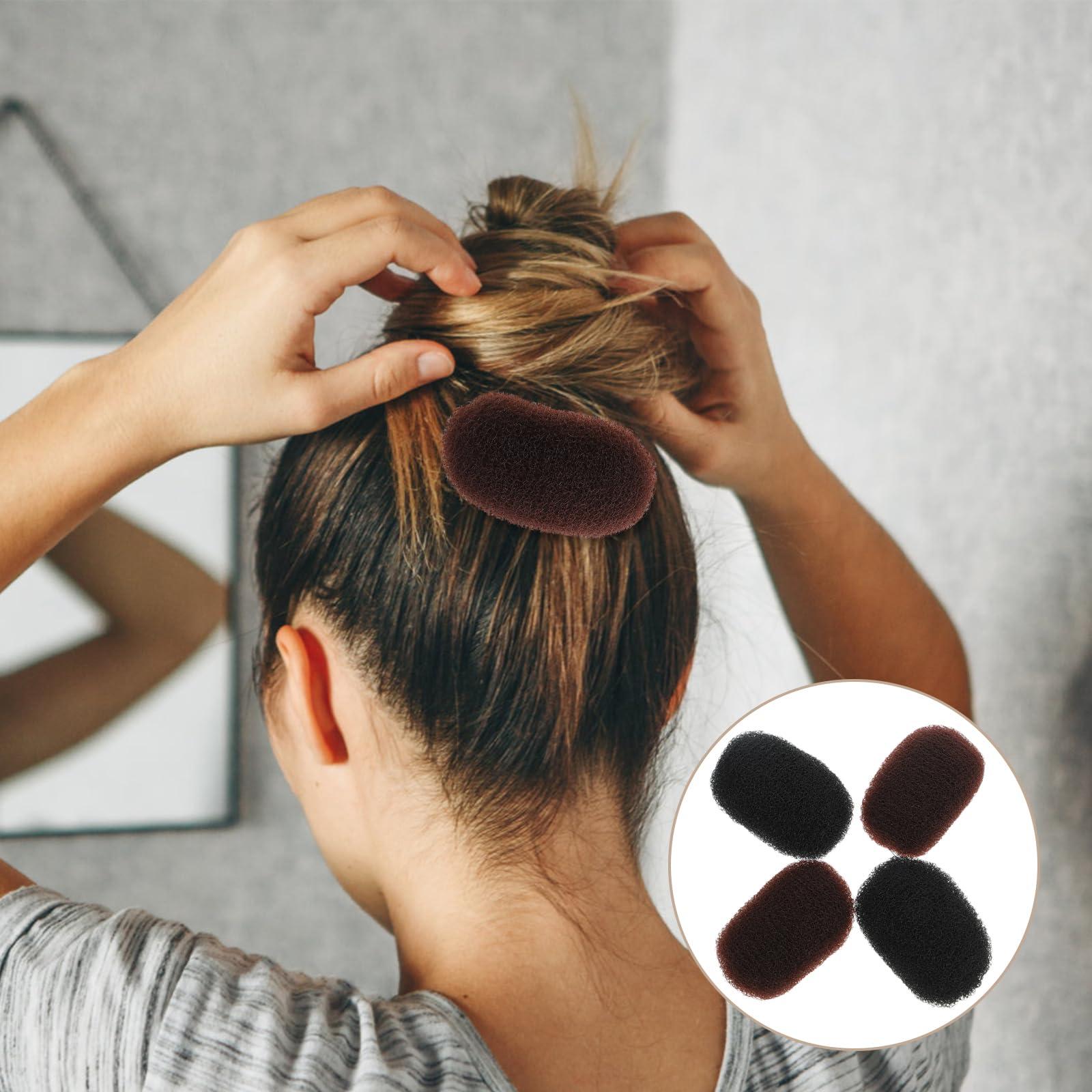 Healeved Healeved 4PCS Hair Bumps for Volume Insert Hair Base Sponge Volume Hair Bump Clip Invisible Fluffy Hair Pad Hair Sponge for Updo Hair Accessories for Updo