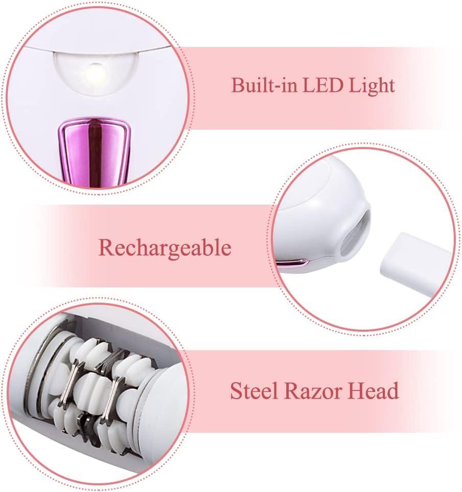 RYTM Epilator for Women, Epilator for Women Facial Hair Removal, Smooth Glide Epilator for Women Face, Smooth Glide Epilator for Women Facial Hair, Lady Facial Razor for Leg, Arm, Armpit, Facial, Bikini