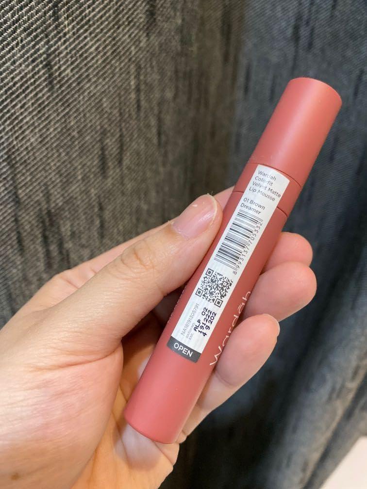 WARDAH Wardah Colorfit Velvet Matte Lip Mousse (01 Brown Dreamer), 4 Gram