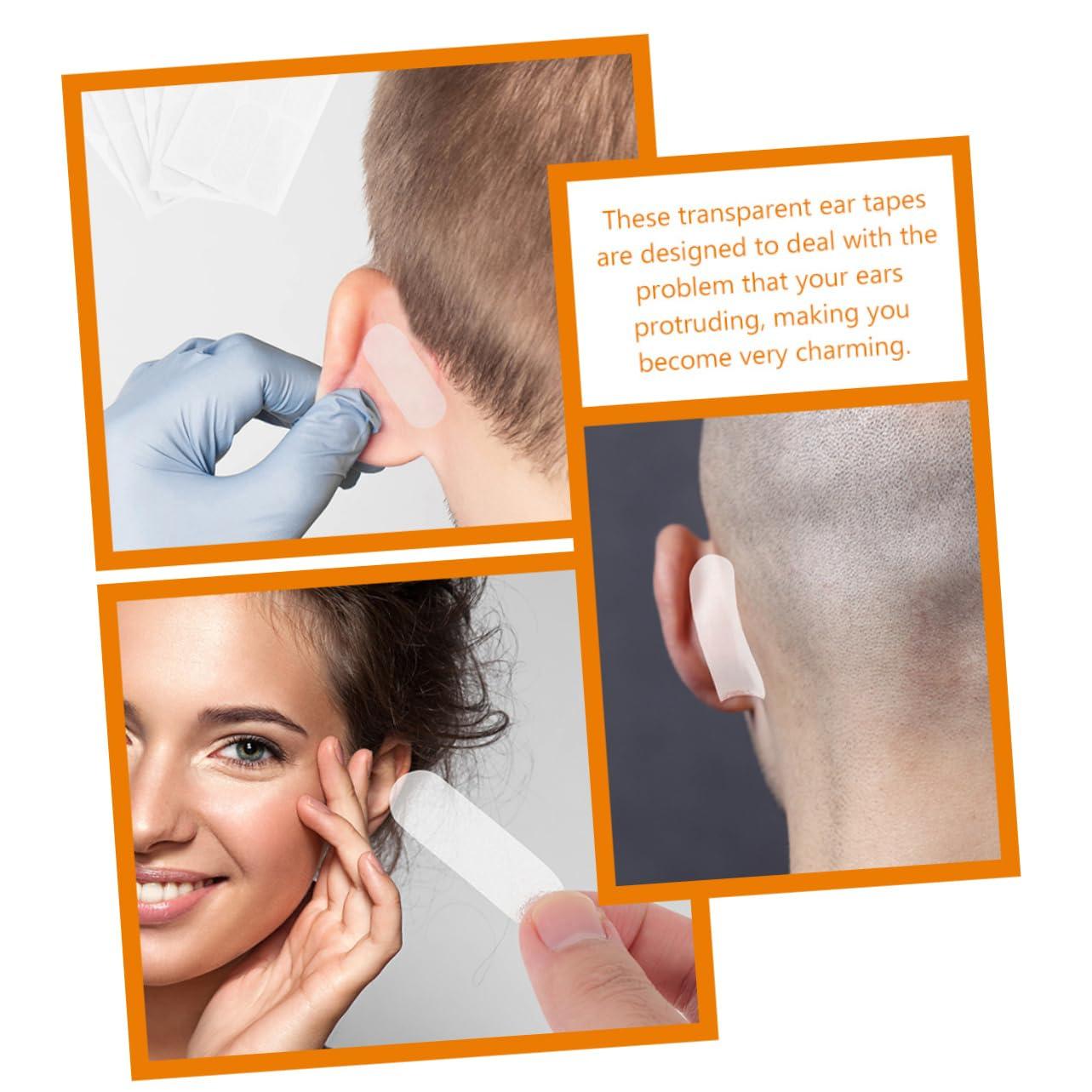 Healeved Healeved 12pcs Ear Stickers Correction Stickers Ear Warmer Protruding Ear Tape Earbuds Snore Loop Plugs Dog Ear Snoring Vertical Ear Stickers Headphones Ear Muffs Peva