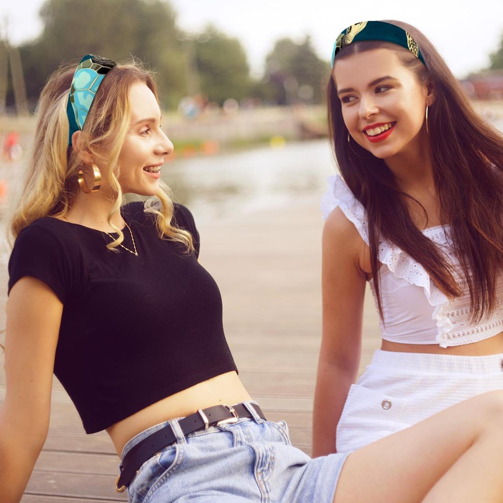 ejnhsgite ejnhsgite Sea Turtle Headband for Women Girls - Head Band Wide Hairband Hair Accessories