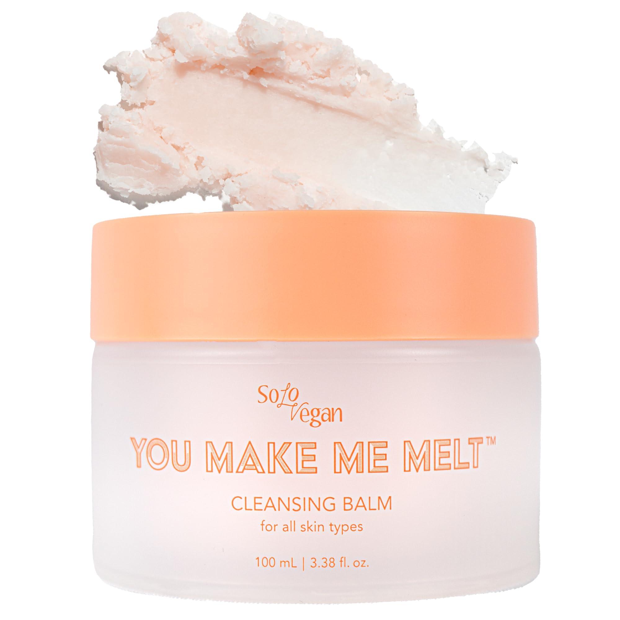 SoloVegan SoloVegan You Make Me Melt Cleansing Balm Make Up Remover 100ml Eye Makeup Remover Korean Skincare Cleanser Makeup Remover Balm I K-beauty I Vegan