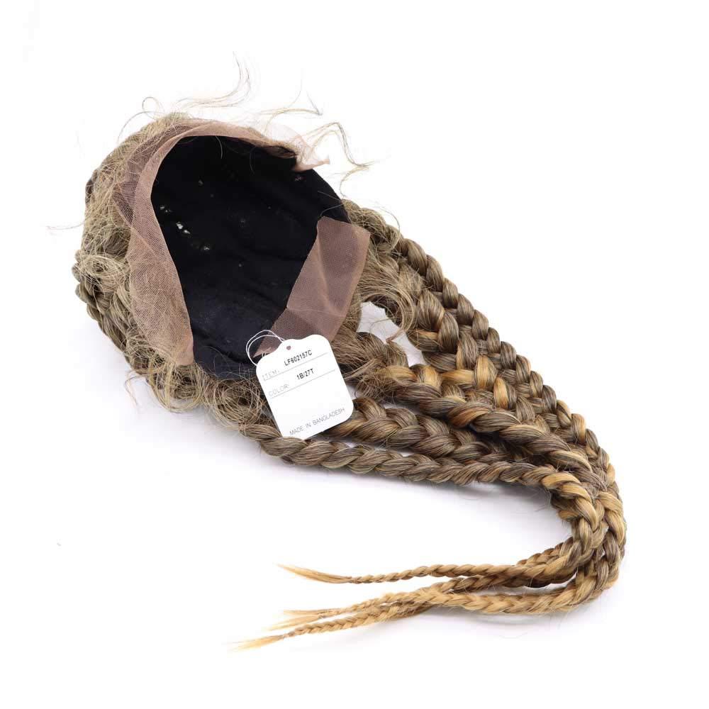 melody wig Melody Wig Braided Wigs Synthetic Lace Front Gold Wig for Women Cornrow Braids Lace Wigs with Baby Hair Box Braid Wig HandMade Wig