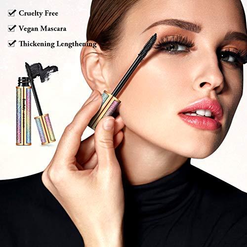 Bestidy Bestidy 4D Silk Fiber Lash Mascara,Natural Waterproof Smudge-proof Mascara,Thickening Lengthening Mascara No Clumping, No Smudging Lasting All Day