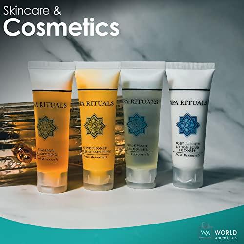 World Amenities World Amenities Spa Rituals Shampoo - Fresh Botanicals, Mini Travel Size Toiletries - Suitable for All Hair Types (300 Pack)