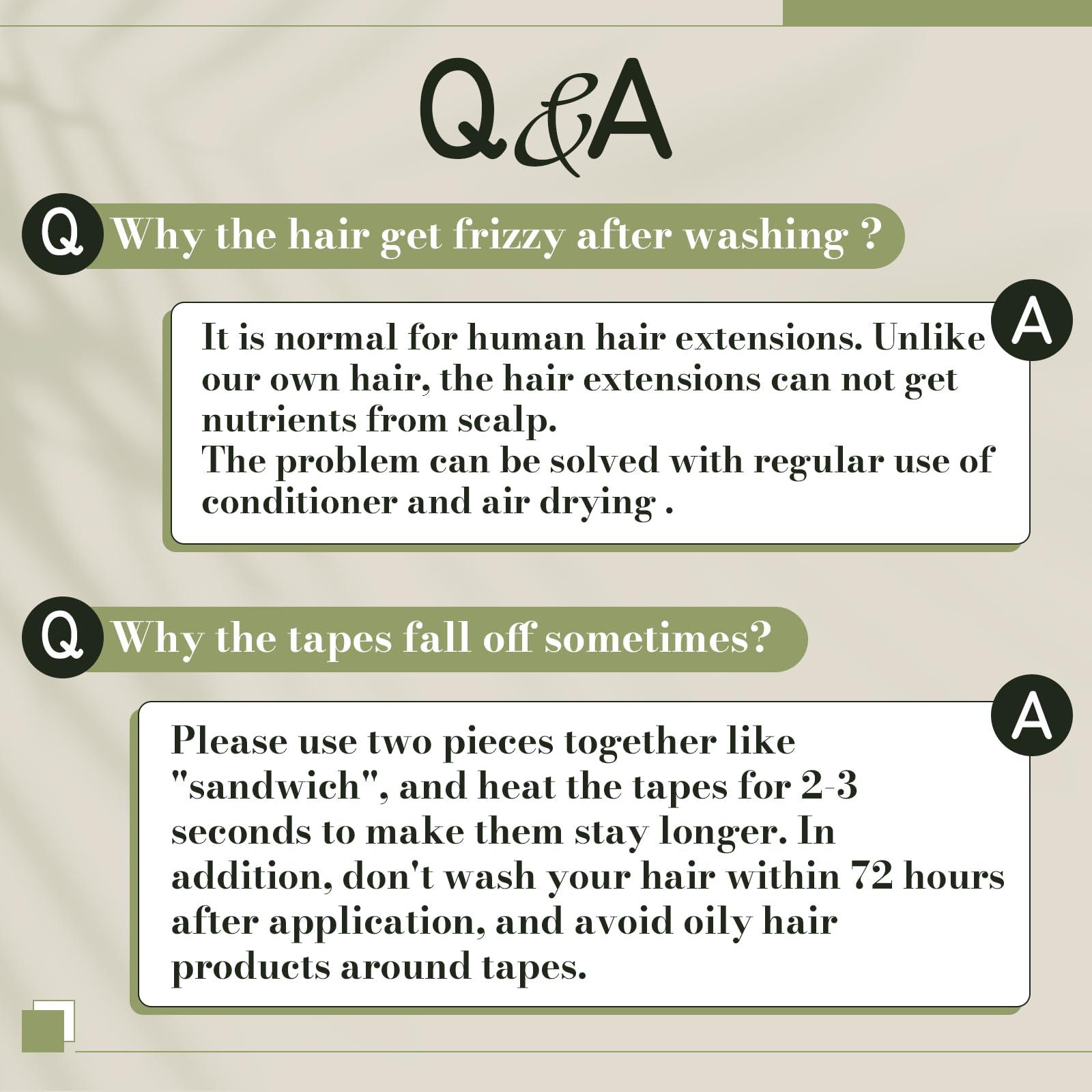 RUNATURE RUNATURE 26 Inch Tape ins Human Hair Extensions Jet Black Real Hair Tape in Extensions Human Hair Long Tape in Hair Extensions Full Ends Straight Glue in Hair Extensions Silky 50 Gram 20 Pieces